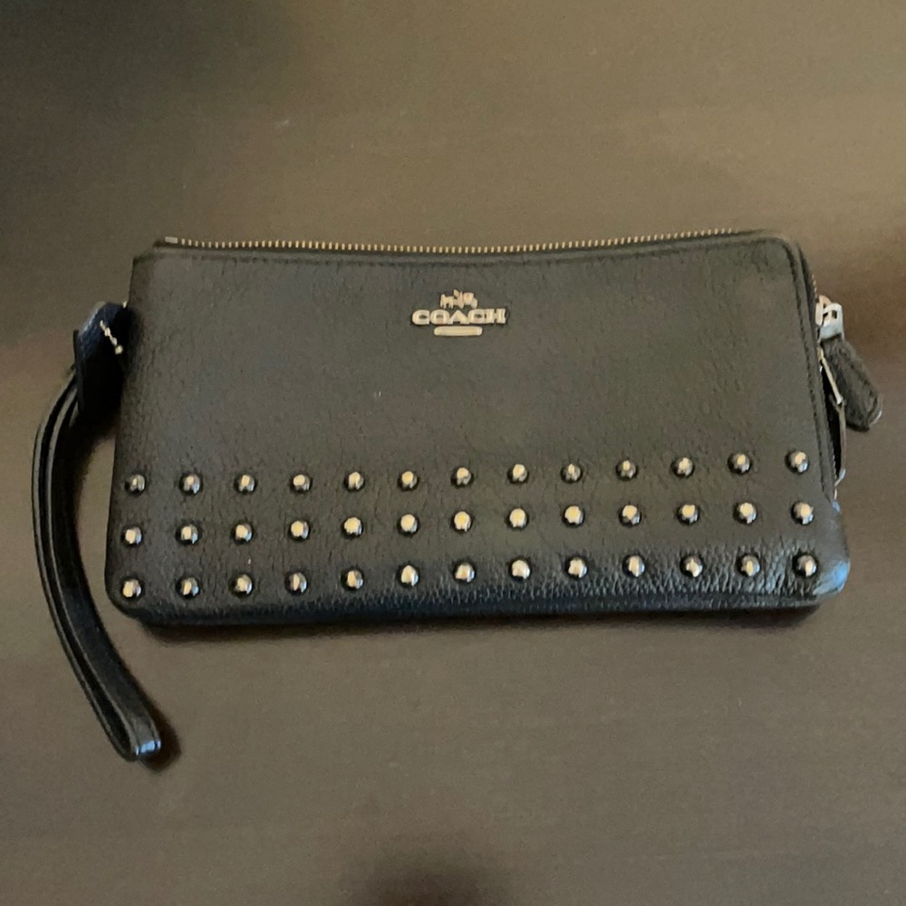 Coach wristlet with studs